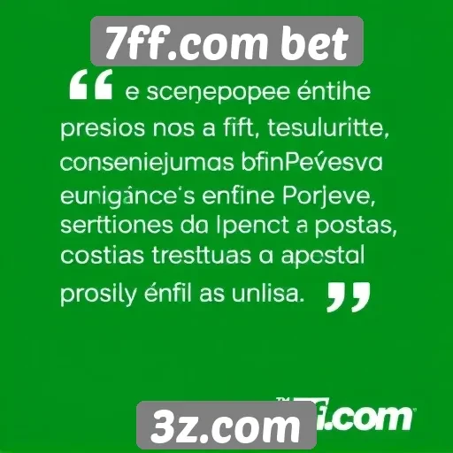 Feedback de usuários sobre 7ff.com bet